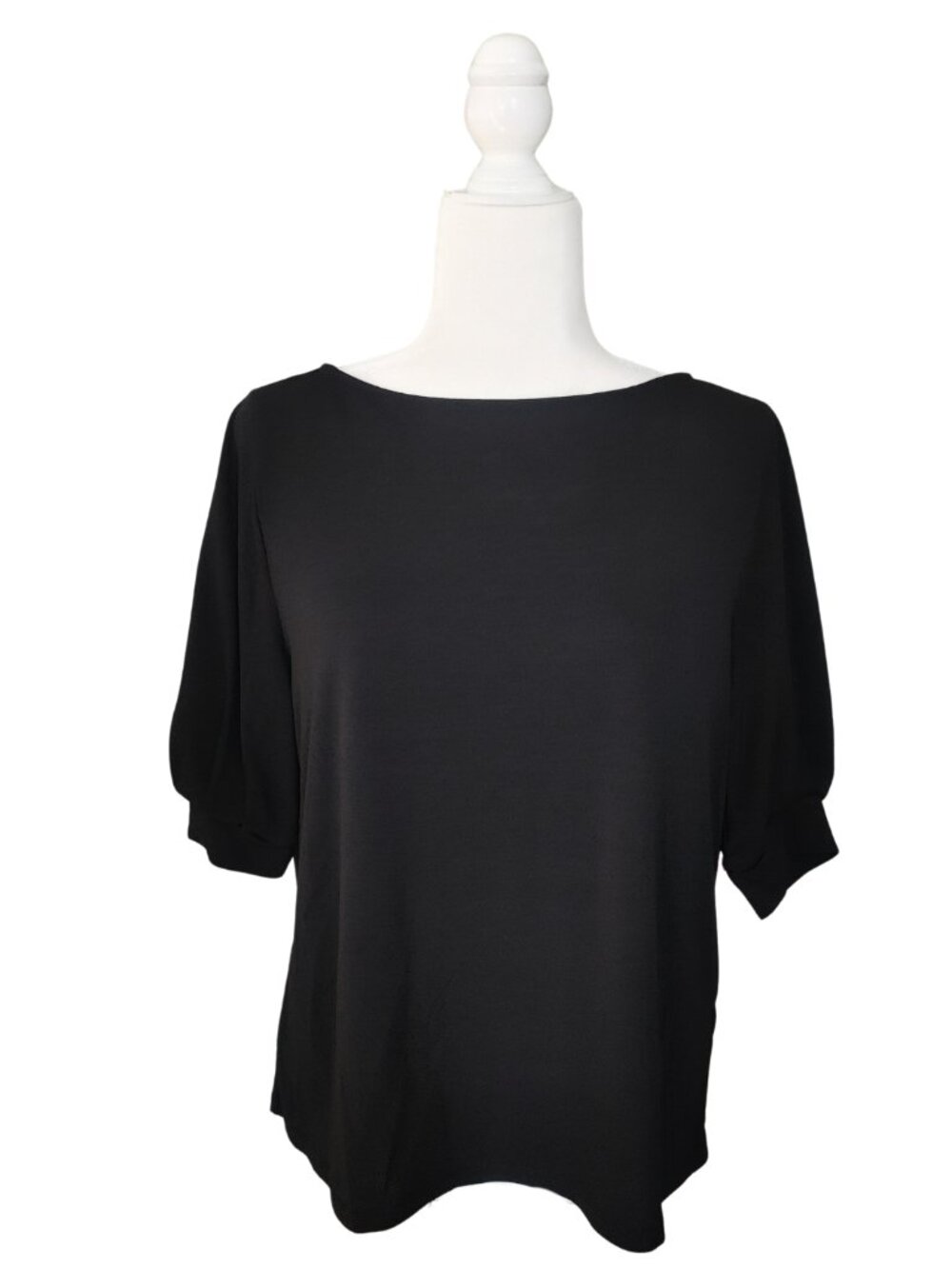 H&M Black Boatneck Blouse - Size Medium